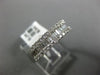 ESTATE .60CT DIAMOND 18KT WHITE GOLD 3D SEMI ETERNITY WEDDING ANNIVERSARY RING