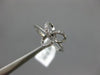 ESTATE .12CT DIAMOND 14KT WHITE GOLD 3D FLOWER LOVE KNOT FUN FRIENDSHIP RING