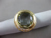 ANTIQUE LARGE 7.40CT DIAMOND & AMETHYST 14KT YELLOW GOLD 3D ENAMEL LEOPARD RING