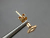 ESTATE .30CT DIAMOND 14KT ROSE GOLD 3D OPEN SQUARE CLASSIC HANGING EARRINGS