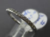 ESTATE .19CT DIAMOND 18KT WHITE GOLD 3D CLASSIC SEMI ETERNITY ANNIVERSARY RING