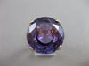 ANTIQUE LARGE 23CT AAA AMETHYST 14KT YELLOW GOLD FILIGREE SOLITAIRE RING #21473
