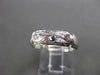 ANTIQUE WIDE 14KT WHITE GOLD 3D FILIGREE SQUARE WEDDING ANNIVERSARY RING #18952