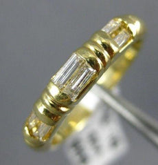 ESTATE .34CT BAGUETTE DIAMOND 14KT YELLOW GOLD CHANNEL ANNIVERSARY RING #22464