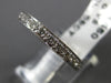 ANTIQUE .58CT DIAMOND 14KT WHITE GOLD MILGRAIN ETERNITY ANNIVERSARY RING #19869
