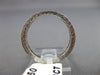 ANTIQUE .58CT DIAMOND 14KT WHITE GOLD MILGRAIN ETERNITY ANNIVERSARY RING #19869