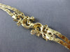 ANTIQUE WIDE 1.10CT DIAMOND & SAPPHIRE 14KT YELLOW GOLD FLORAL BRACELET #16127