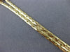 ANTIQUE WIDE 1.10CT DIAMOND & SAPPHIRE 14KT YELLOW GOLD FLORAL BRACELET #16127