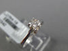 ESTATE .41CT ROUND DIAMOND 18KT WHITE GOLD 3D CLASSIC SOLITAIRE ENGAGEMENT RING