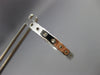 ESTATE 3.16CT DIAMOND 14KT WHITE GOLD DOUBLE SIDED HOOP HUGGIE EARRINGS #19210