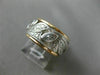 ANTIQUE .7CT OLD MINE DIAMOND PLATINUM & 14K ROSE GOLD ETERNITY ANNIVERSARY RING