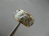 ANTIQUE .7CT OLD MINE DIAMOND PLATINUM & 14K ROSE GOLD ETERNITY ANNIVERSARY RING