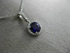 ESTATE .58CT DIAMOND & AAA AMETHYST 14KT WHITE GOLD CLASSIC HALO ROUND PENDANT