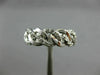 ESTATE WIDE .40CT DIAMOND 14KT WHITE GOLD 3/4TH ETERNITY LOVE KNOT WEDDING RING