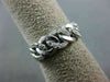 ESTATE WIDE .40CT DIAMOND 14KT WHITE GOLD 3/4TH ETERNITY LOVE KNOT WEDDING RING
