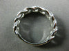 ESTATE WIDE .40CT DIAMOND 14KT WHITE GOLD 3/4TH ETERNITY LOVE KNOT WEDDING RING