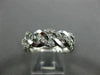 ESTATE WIDE .40CT DIAMOND 14KT WHITE GOLD 3/4TH ETERNITY LOVE KNOT WEDDING RING