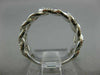 ESTATE WIDE .40CT DIAMOND 14KT WHITE GOLD 3/4TH ETERNITY LOVE KNOT WEDDING RING