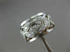 ANTIQUE WIDE 1.80CT ROUND & MARQUISE DIAMOND PLATINUM FILIGREE ANNIVERSARY RING