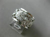 ANTIQUE WIDE 1.80CT ROUND & MARQUISE DIAMOND PLATINUM FILIGREE ANNIVERSARY RING