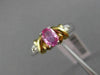 0.75CT DIAMOND & AAA OVAL PINK SAPPHIRE 14KT 2 TONE GOLD 3 STONE ENGAGEMENT RING