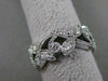 ANTIQUE 1.10CT DIAMOND 14K WHITE GOLD FILIGREE ETERNITY WEDDING RING E VVS 18531
