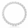 ESTATE .96CT DIAMOND 14KT WHITE GOLD 3D 9 STONE LUCIDA ETERNITY ANNIVERSARY RING