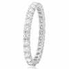 ESTATE .96CT DIAMOND 14KT WHITE GOLD 3D 9 STONE LUCIDA ETERNITY ANNIVERSARY RING