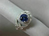 LARGE 1.36CT DIAMOND & AAA TANZANITE 14KT WHITE GOLD 3D FILIGREE ENGAGEMENT RING