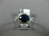 WIDE 1.88CT DIAMOND & AAA SAPPHIRE 14KT WHITE GOLD HALO INFINITY ENGAGEMENT RING