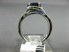 WIDE 1.88CT DIAMOND & AAA SAPPHIRE 14KT WHITE GOLD HALO INFINITY ENGAGEMENT RING