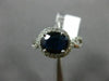 WIDE 1.88CT DIAMOND & AAA SAPPHIRE 14KT WHITE GOLD HALO INFINITY ENGAGEMENT RING