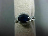 WIDE 1.88CT DIAMOND & AAA SAPPHIRE 14KT WHITE GOLD HALO INFINITY ENGAGEMENT RING