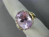 EXTRA LARGE 14.57CT DIAMOND & AAA OVAL KUNZITE 14KT 2 TONE GOLD ENGAGEMENT RING