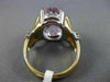 EXTRA LARGE 14.57CT DIAMOND & AAA OVAL KUNZITE 14KT 2 TONE GOLD ENGAGEMENT RING