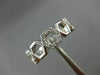 ESTATE WIDE .30CT DIAMOND 14KT WHITE GOLD 3D OPEN HEXAGON INFINITY LOVE FUN RING