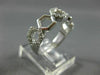 ESTATE WIDE .30CT DIAMOND 14KT WHITE GOLD 3D OPEN HEXAGON INFINITY LOVE FUN RING