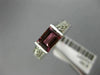 1.16CT DIAMOND & AAA EMERALD CUT PINK TOURMALINE 14KT WHITE GOLD ENGAGEMENT RING
