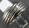ESTATE WIDE .20CT PRINCESS DIAMOND 14KT YELLOW GOLD 3D CLASSIC 5 STONE MENS RING