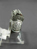 WIDE .70CT DIAMOND 18KT WHITE GOLD 3D ROUND RECTANGULAR MOVABLE BARREL FUN RING