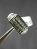 WIDE .70CT DIAMOND 18KT WHITE GOLD 3D ROUND RECTANGULAR MOVABLE BARREL FUN RING