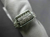 WIDE .70CT DIAMOND 18KT WHITE GOLD 3D ROUND RECTANGULAR MOVABLE BARREL FUN RING