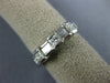 .75CT DIAMOND 14KT WHITE GOLD PRINCESS & BAGUETTE WEDDING ANNIVERSARY RING #1197
