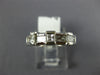 .75CT DIAMOND 14KT WHITE GOLD PRINCESS & BAGUETTE WEDDING ANNIVERSARY RING #1197