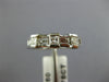 .75CT DIAMOND 14KT WHITE GOLD PRINCESS & BAGUETTE WEDDING ANNIVERSARY RING #1197