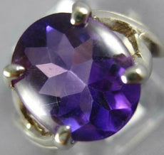 ANTIQUE WIDE 3.0CT AAA AMETHYST 18K WHITE GOLD OVAL CLASSIC SOLITAIRE RING #1004