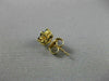 .59CT DIAMOND & AAA SAPPHIRE 14KT YELLOW GOLD 3D FLOWER STUD EARRINGS #MILANO023