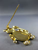 ANTIQUE AAA WHITE SAPPHIRE & EMERALD 18KT YELLOW GOLD BUNNY RABBIT PIN #12532