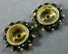 ESTATE .50CT AAA SAPPHIRE 14KT YELLOW GOLD 3D ROUND JACKET EARRINGS #MILANO032