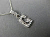 ESTATE .10CT DIAMOND 14KT WHITE GOLD CLASSIC "G" INITIAL PENDANT #MILANO003